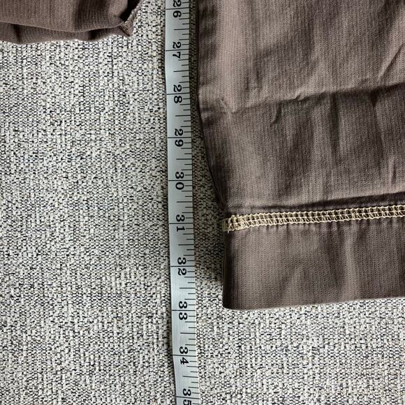Eddie Bauer Cargo Pants Capri Women's Straight Brown Casual Relaxed Size 6 - Picture 15 of 16
